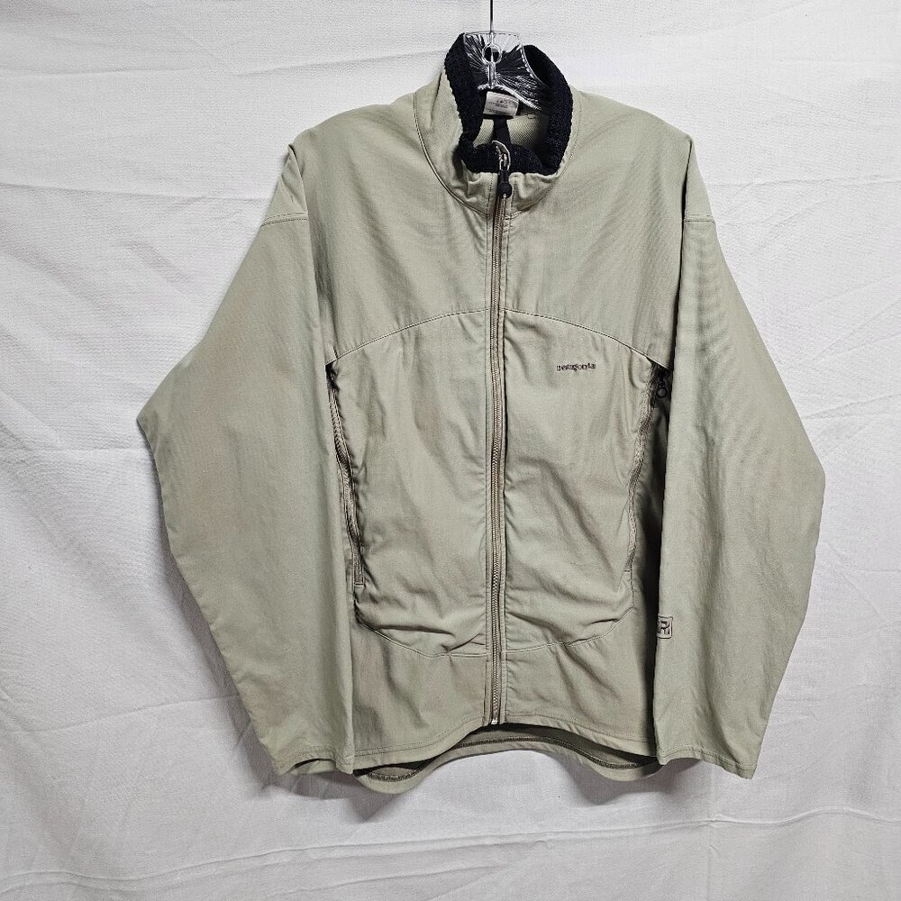 Patagonia Slingshot Full Zip Men Utility Jacket Size L  Khaki